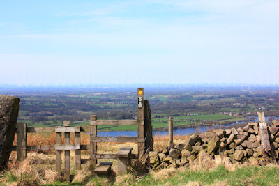  Looking across the Macclesfield plains to Jodrell Bank, May 2010