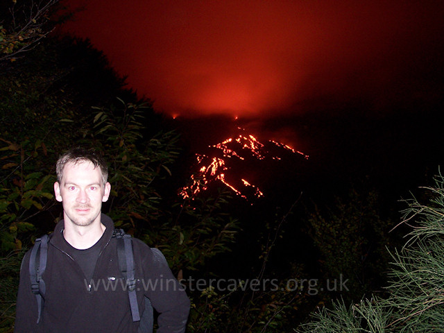 2004 Flank eruption on Mount Etna from Monte Zoccolaro