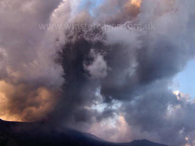 Fire fountain on Mount Etna - 2007