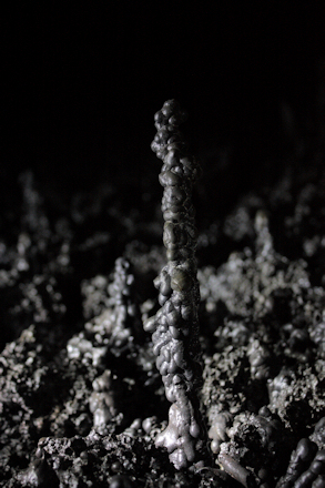 A Lava Stalagmite in an Icelandic Lava Cave