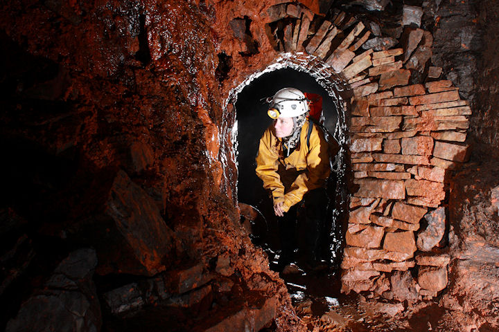 Stone arch in Rampgill mine, Nenthead