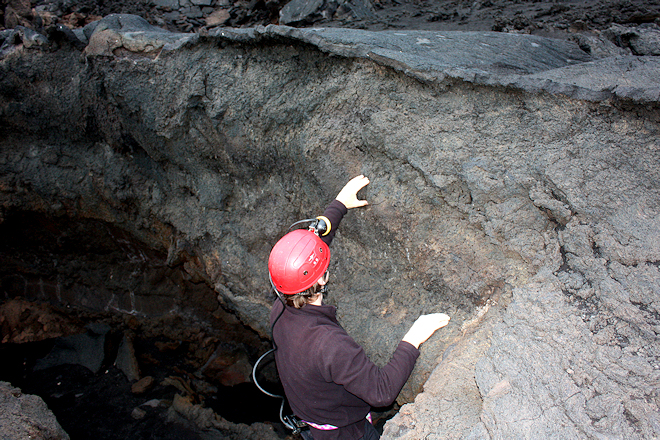 A lava cave near Hotel Corsaro, Rifugio Sapienza, Mount Etna, Sicily