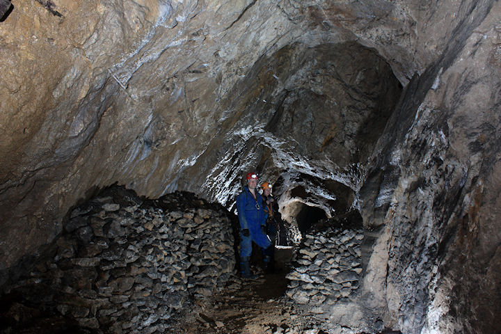 Stope in Spar Gells Mine, Wirksworth