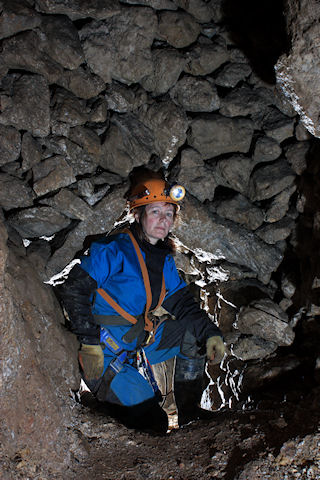 'Old Man' workings in Spar Gells Mine, Wirksworth