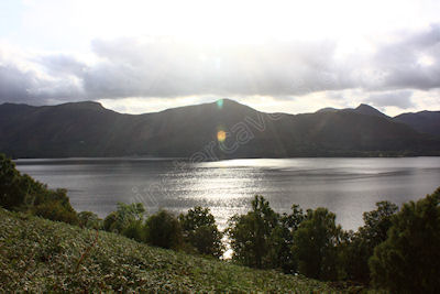 Looking down to Derwent Water from Walla Crag