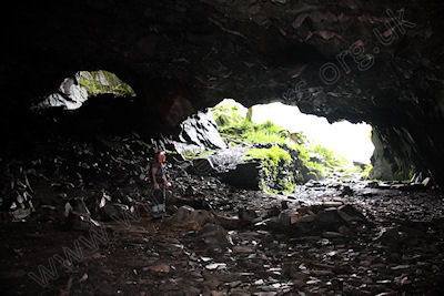 The disused slate quarries .