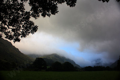 Moody skies at Seathwaite, Borrowdale - September 2012