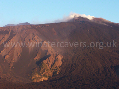 Ash Eruption from Mount Etna - June 2008