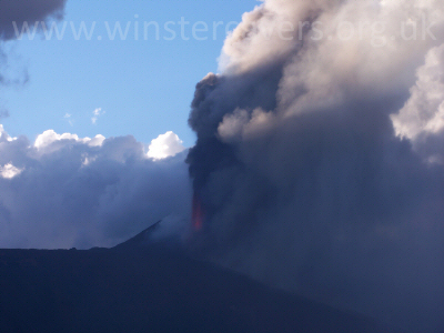 A Hawai'ian-Style Fire Fountain - Eruption from Mount Etna - September 2007