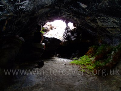 A section of lava cave on a hiking route from the Volcanoes National Park to the coast.