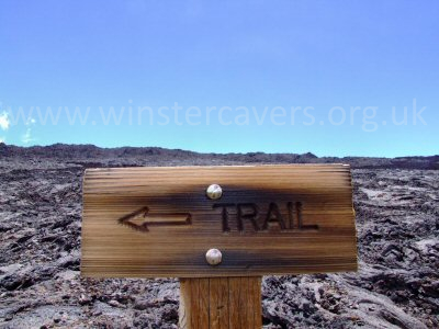 A useful interpretation panel on the route to Mauna Loa Summit Caldera