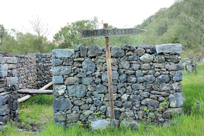 The forest refugio on route to Monte Fontana, Valle del Bove, Etna.