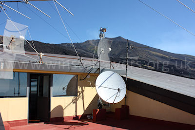 Monte Montagnola from the roof of Hotel Corsaro