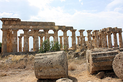 One of the temples at Selinunte