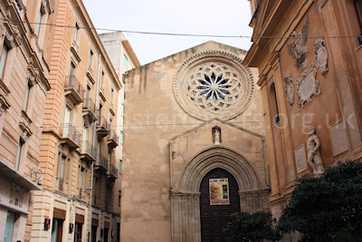 A view in central Trapani - an ecclectic mix of architecture