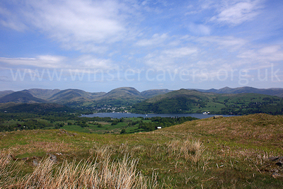 The views from the summit of Latterbarrow, near Hawkshead