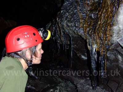 Lava stalactities in Pu'u Po'o in the Hawaii Volcanoes National Park